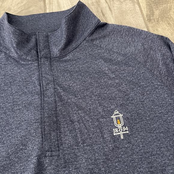 Peter Millar Crown Crafted Stealth Performance Zip Pullover Men’s Sz Small Logo - Picture 2 of 12